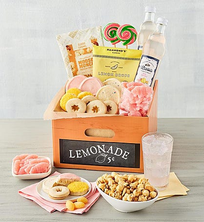 Lemony Sweets and Treats Gift Crate